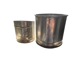 Vintage Flour Sifter Lot – Foley 3 Cup & Large‎ Tin Sifter – USA – Kitchen Tool